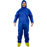 Warrior Protective Disposable Coverall front with hood Warrior Protective Disposable Coverall front with hood