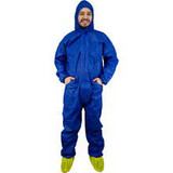 Warrior Protective Disposable Coverall front with hood