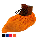 Skid-Resistant Anti-Dust Shoe Cover Booties - Orange