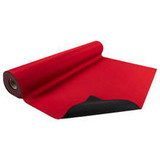 Rubber Runner Mat, 1/16\" thick, 27\" x 15\', Red - Warrior Protective