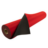 Rubber Runner Mat, 1/16" thick, 27" x 15', Red - Warrior Protective