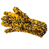 Gloves - No Cuff Yellow PVC Drain Glove with Chips - 5 pair - One Size fits most