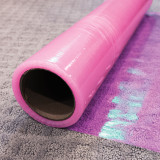 24" - Carpet Protection Self-Adhesive Film, 2.5 Mil.,  200' Roll - Warrior Protective - pink