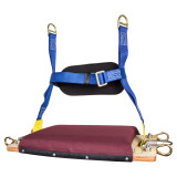 Deluxe 2 Point Suspension MIO Chair with Permanent Waist Belt, 4 Clips, 2 Tool Holders and Cushion