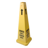 Cone -- 35" Safety Cone - DANGER PEOPLE WORKING ABOVE