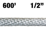 12-600 1/2\" Solid Braided Nylon Rope - 600\' 12-600 1/2\" Solid Braided Nylon Rope - 600\'
