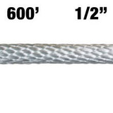 12-600 1/2\" Solid Braided Nylon Rope - 600\'