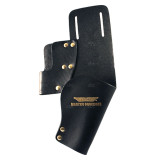 Ettore 2 Loop Dual Black Leather Window Washer Holster