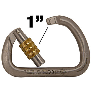 Harness Alu Auto Block - Asymmetrical aluminium carabiner KONG