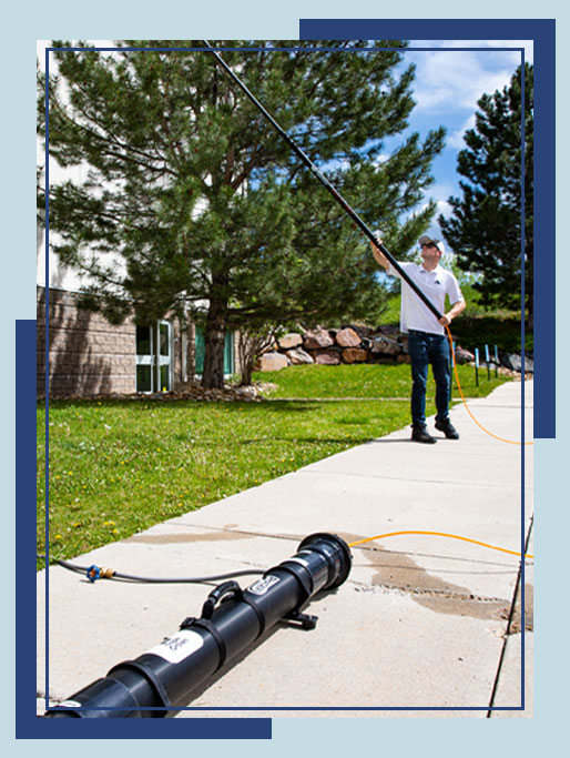 Water Fed Pole Cleaning System