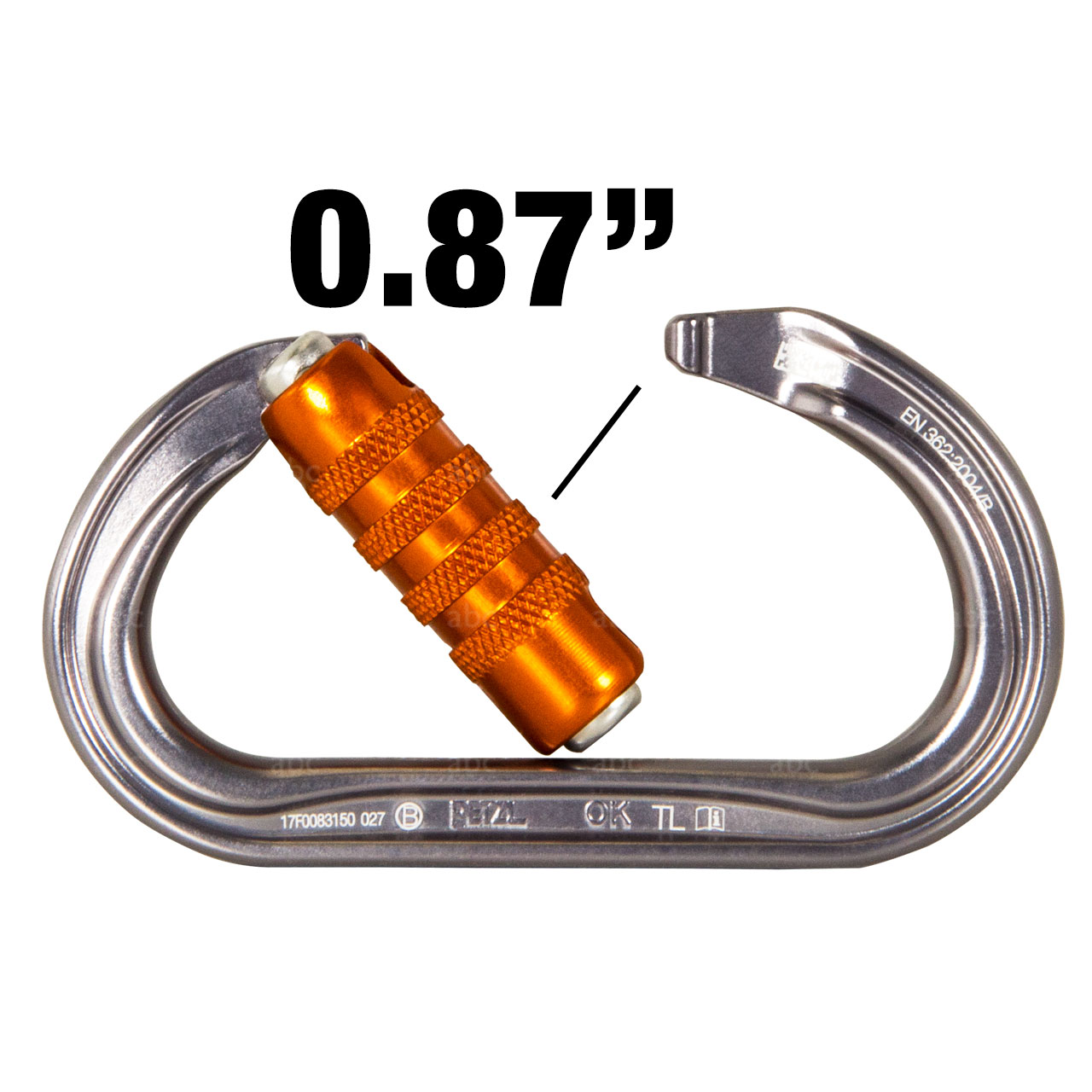 Petzl OK Triact-Lock Oval Carabiner - 25 kN
