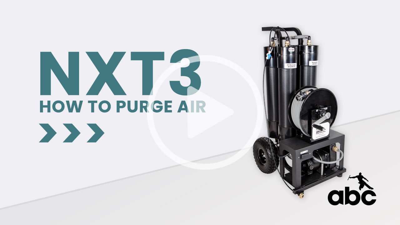 Learn how to purge air from your NXT3 system