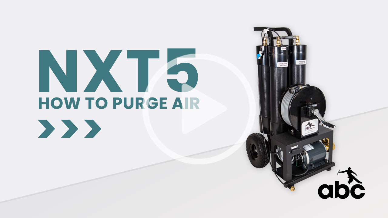 Learn how to purge air from your NXT5 system