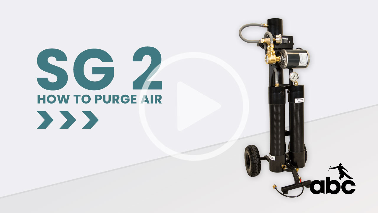 Learn how to purge air from your SG2 System