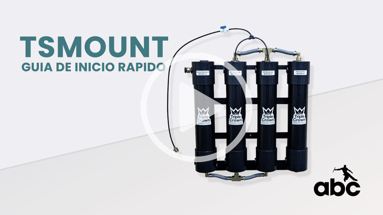 Getting started with a TSMOUNT WaterFed system - spanish.