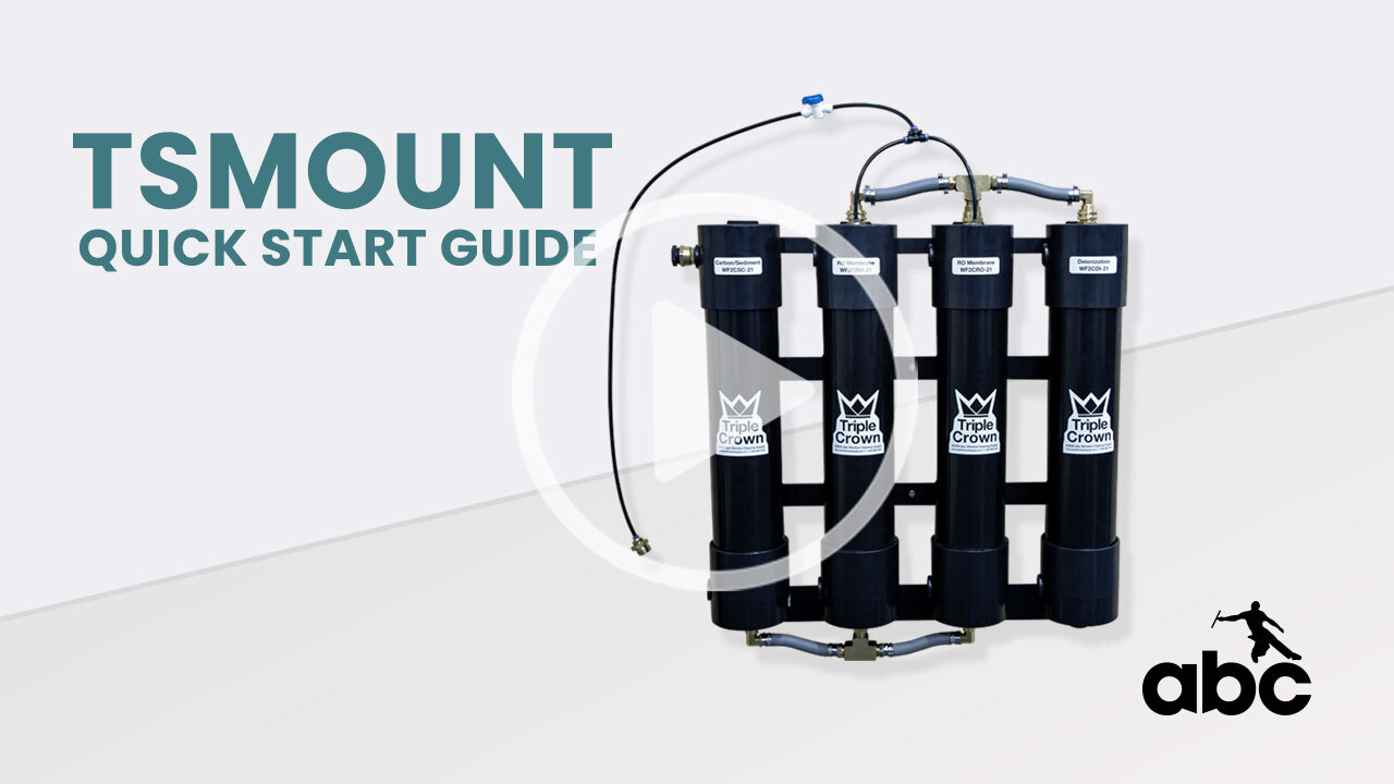Getting started with a TSMOUNT WaterFed system.