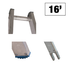 Metallic Ladder 3 piece Kit - Assembled Length 16' - One WC-6OT Open ...