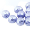 8mm Pastel Light Sapphire Fire Polish Beads (19 Beads per strand)