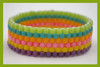 Lucky Rainbow Even Count Peyote Ring INSTANT DOWNLOAD PATTERN