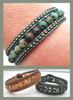 Double Wrap Leather Bracelet PRINTED Pattern - Mailed to your home
