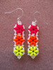 Hexagon Duo Earrings PRINTED Pattern - Mailed to your home