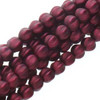 4mm Matte Burgundy Melon Pearl - 120 Beads