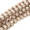 4mm Matte Champagne Melon Pearl - 120 Beads