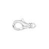 14x8mm Silver Plated Swivel Lobster Claw (2pk)