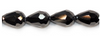 4pk 14x10mm Hematite Thunder Polish Teardrop