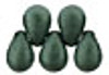 6x4mm Dark Forest Suede Green Tear Drops (100pk)