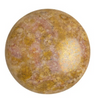 18mm Opaque Rose/Gold Ceramic Look Par Puca Cabochon (1 piece) #03000/15695