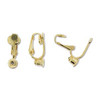 Gold Plated Pierced to Clip on Earring Converter