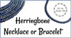 Herringbone Necklace or Bracelet INSTANT DOWNLOAD Pattern