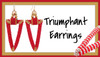 Triumphant Earrings PRINTED Pattern - mailed to your home