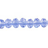 3X2mm Light Sapphire Faceted Roundel (Aprrox 150 Beads) #19
