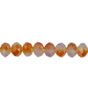 3X2mm Orange Opal Faceted Roundel (Aprrox 150 Beads) #60