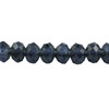 4x3mm Mexican Blue Faceted Roundel (115-118 Beads) #38
