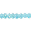 6x4mm Blue Jade Faceted Roundel (100 Beads) #46