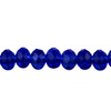 6x4mm Dark Sapphire Faceted Roundel (100 Beads) #21