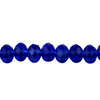 8x6mm Dark Sapphire Faceted Roundel (65 Beads) #21