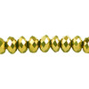 8x6mm Gold Faceted Roundel (65 Beads) #31