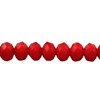 8x6mm Ruby Jade Faceted Roundel (65 Beads) #51