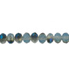 8x6mm Blue White Opal Faceted Roundel (65 Beads) #61