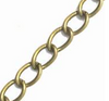 2x2.5mm Vintage Bronze Oval Link Chain - 24 Inch Package