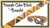 Odd Count Triangle Color Block Bracelet INSTANT DOWNLOAD Pattern