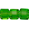 4mm Peridot Cube Thunder Polish (50pk) 