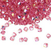 4mm Rose AB Preciosa Crystal Bicone (12pk) 