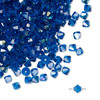 4mm Capri Blue AB Preciosa Crystal Bicone