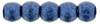 2mm Metallic Suede Blue Druk Beads (100 Beads)