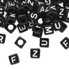 6mm Black Alphabet Cube (100pk)